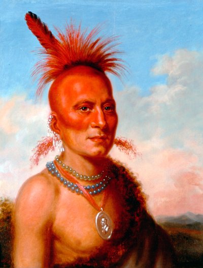 Sharitarish (Wicked Chief), Pawnee by Charles Bird King